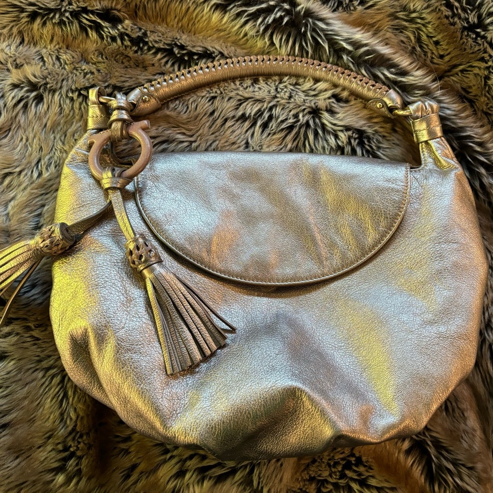 Vintage Salvatore Ferragamo leather hobo bag